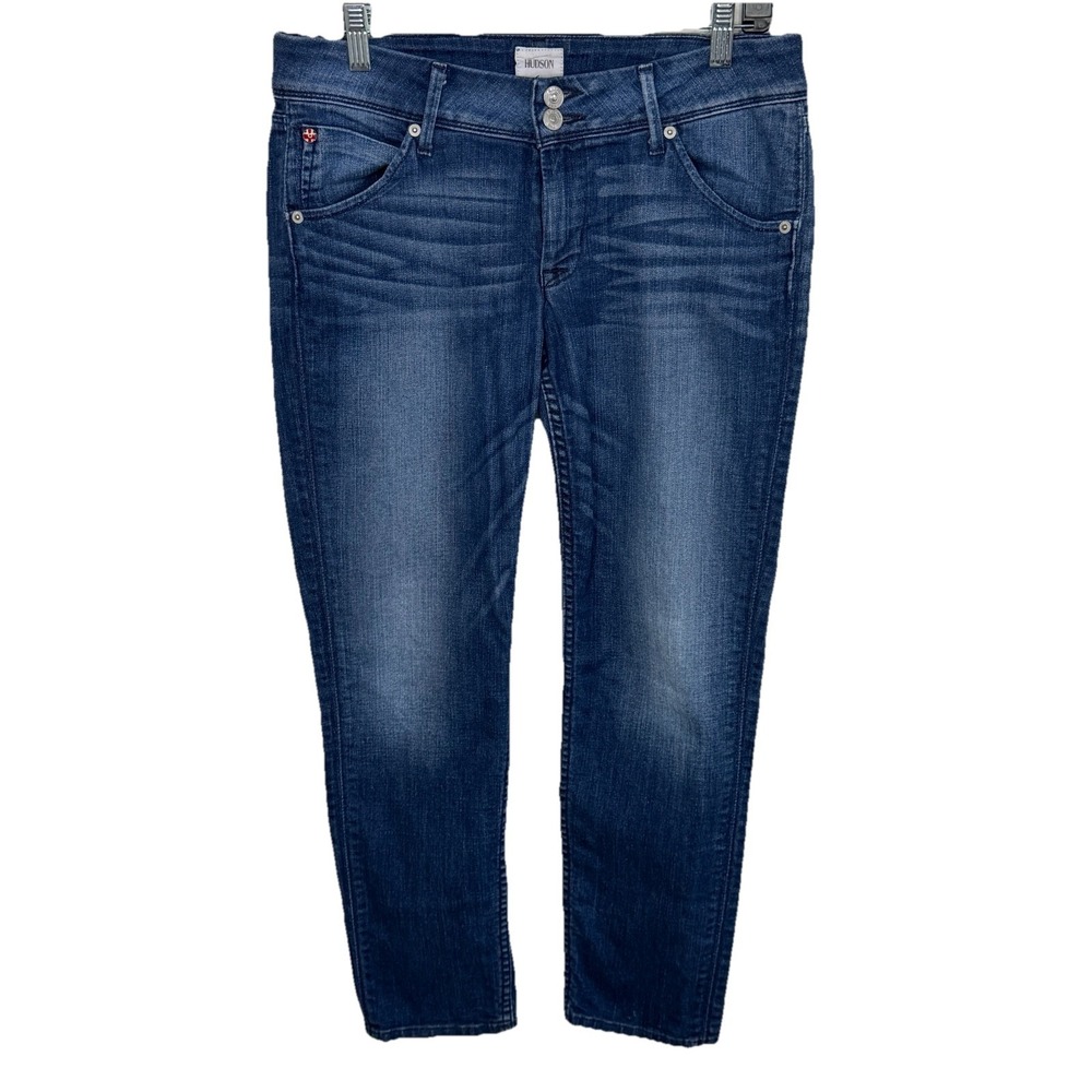 Hudson Colin Flap Skinny‎ Crop Medium Wash Size 29 - Picture 2 of 13